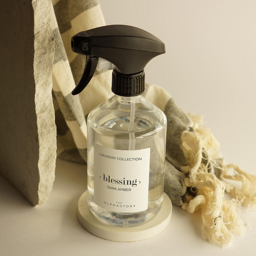 The Olphactory Blessing Dark Amber Fabric Refreshner 500 ml