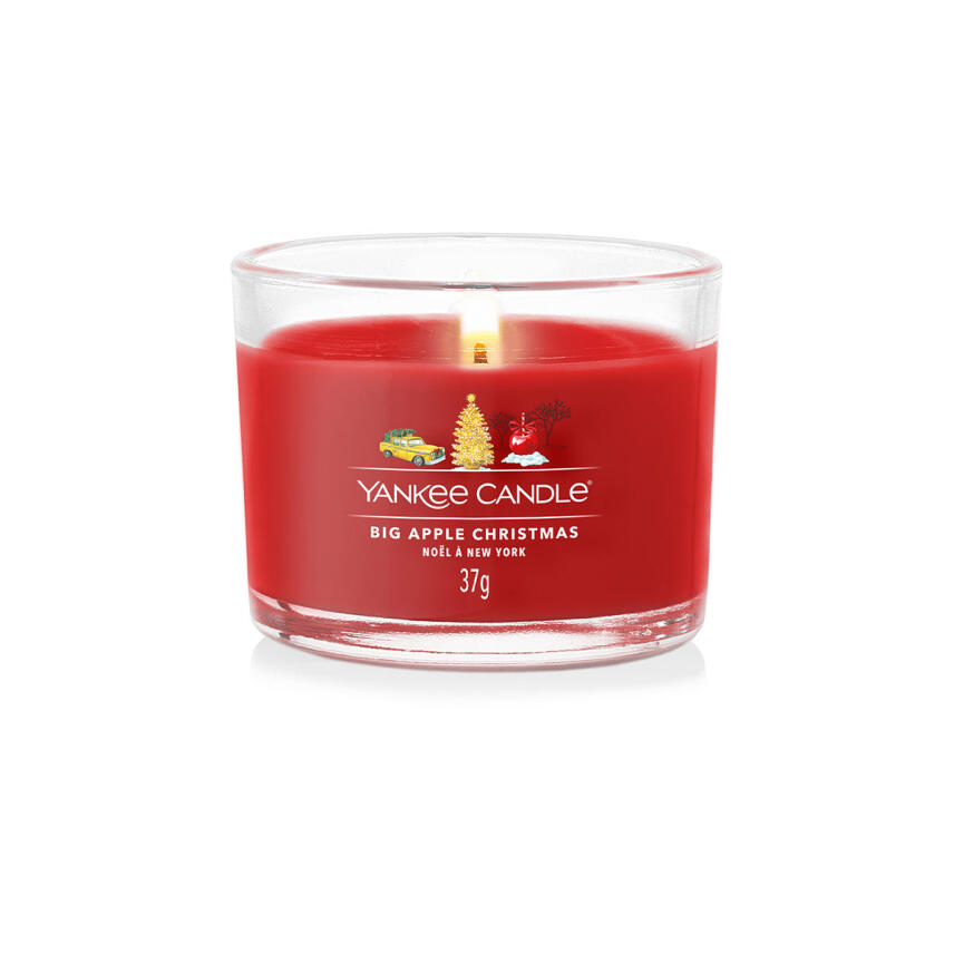 Yankee Candle Big Apple Christmas Votivkerze im Glas 37 g
