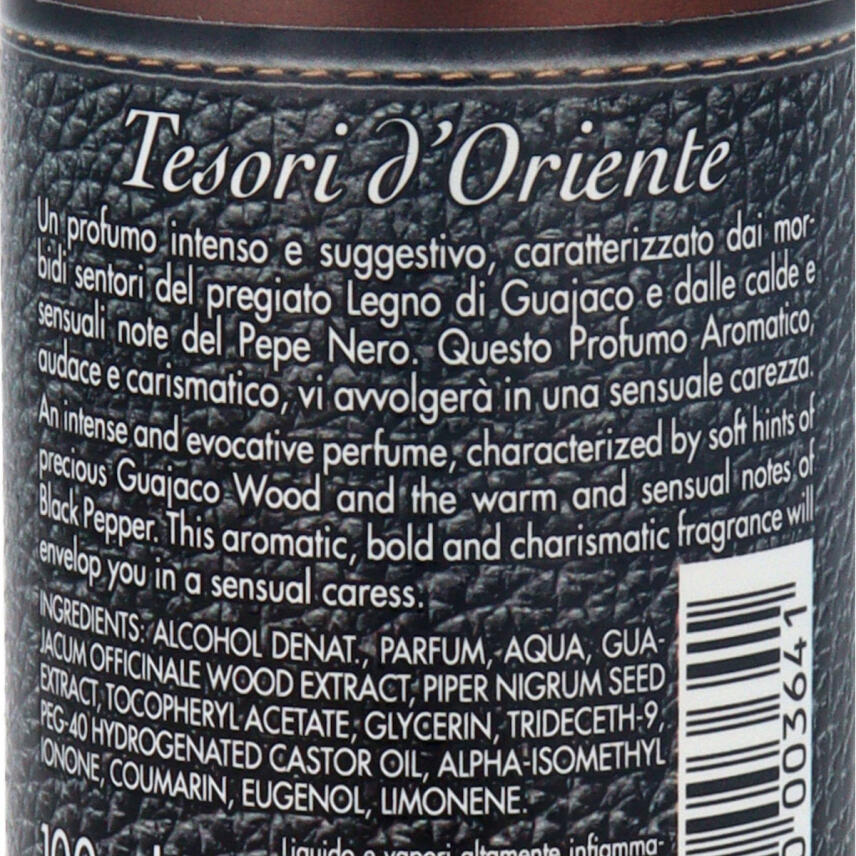 tesori d&acute;Oriente LEGNO DI GUAJACO Eau de Toilette for men 100 ml vapo