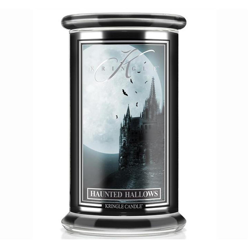 Kringle Candle Haunted Hallows Halloween Limited Edition Gro&szlig;es Glas Duftkerze 624 g