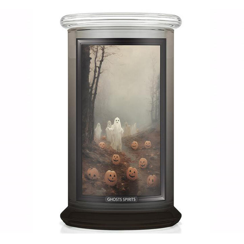 Kringle Candle Ghost Spirits Halloween Limited Edition Gro&szlig;es Glas Duftkerze 624 g