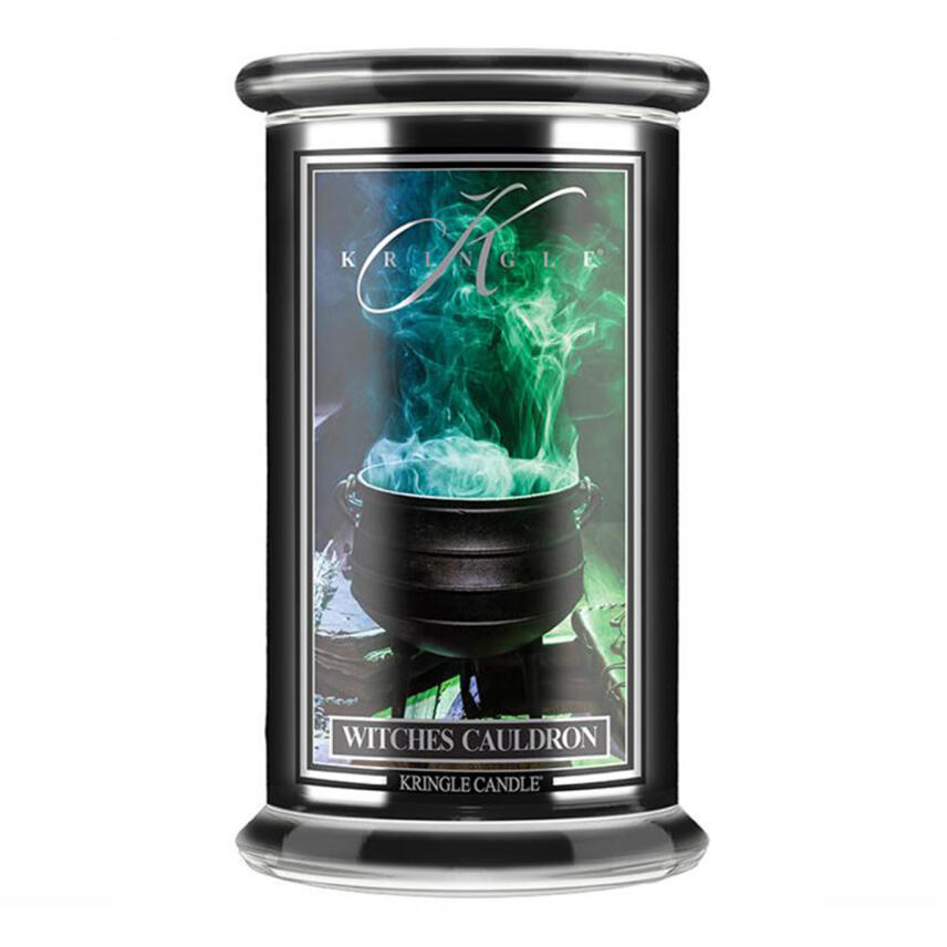 Kringle Candle Witches Cauldron Halloween Limited Edition Gro&szlig;es Glas Duftkerze 624 g
