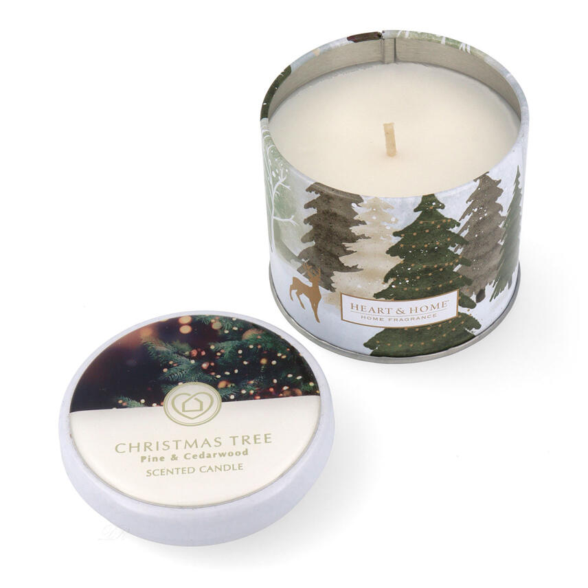 Heart &amp; Home Christmas Tree Duftdose Duftkerze 125 g