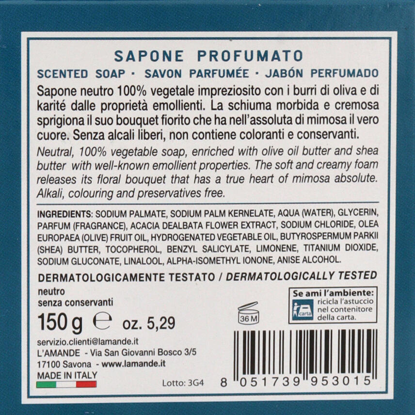 LAmande Mimosa Suprema Seife 150 g