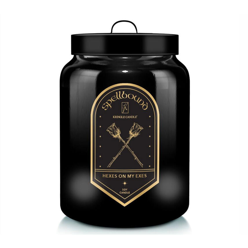Kringle Candle Hexes on my Exes Spellbound Collection Gro&szlig;es Glas Duftkerze 624 g