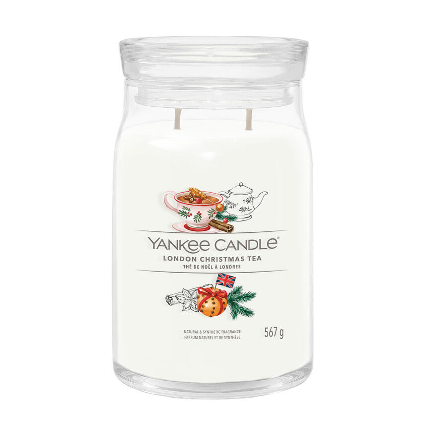 Yankee Candle London Christmas Tea Signature Duftkerze Gro&szlig;es Glas 567 g