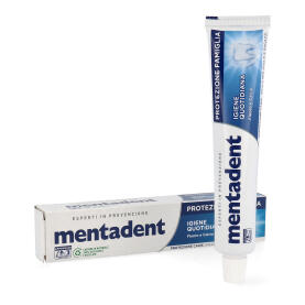 mentadent Igiene quotidiana Fluoro e Calcio Zahnpasta 75 ml