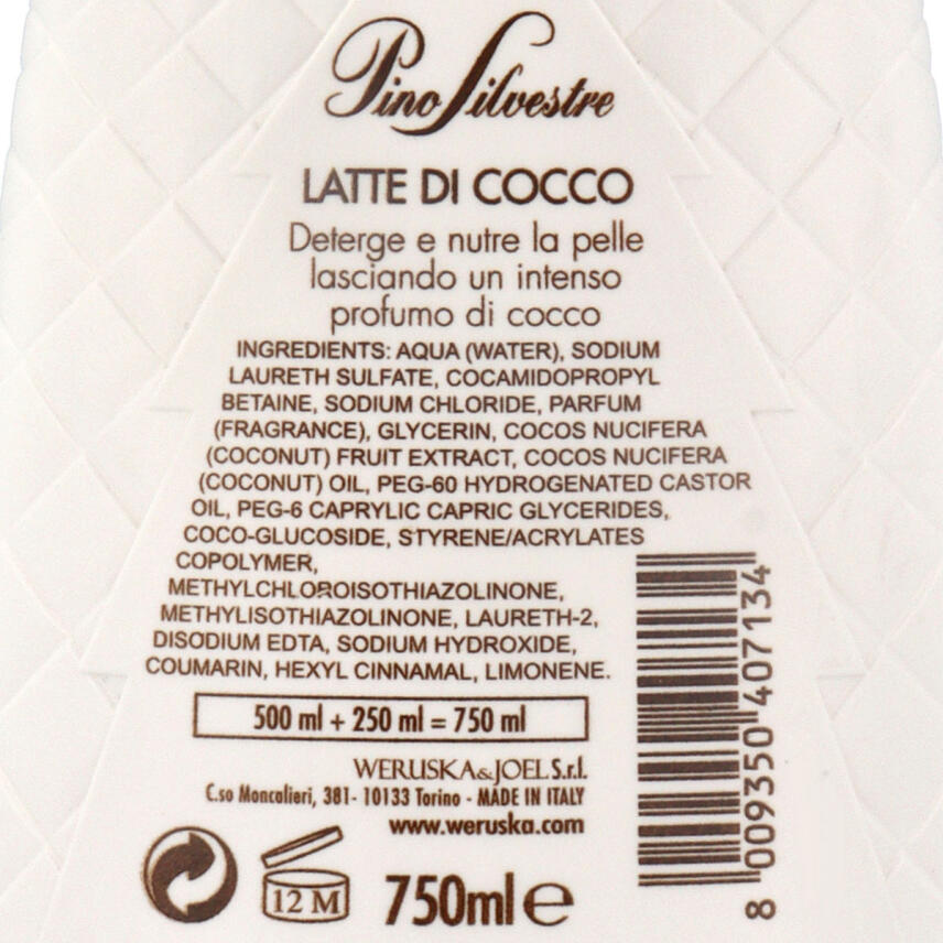 Pino Silvestre Latte di Cocco Badeschaum 750 ml