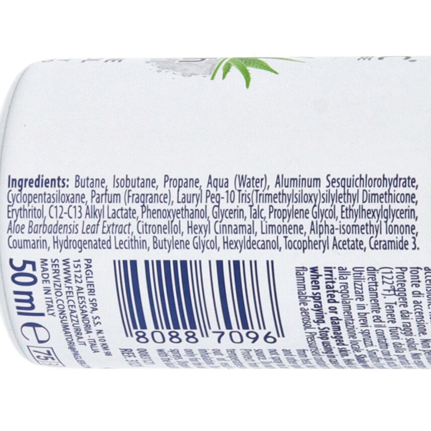 PAGLIERI Felce Azzurra deo fresco idra Talc  ohne Alkohol 50 ml - travel