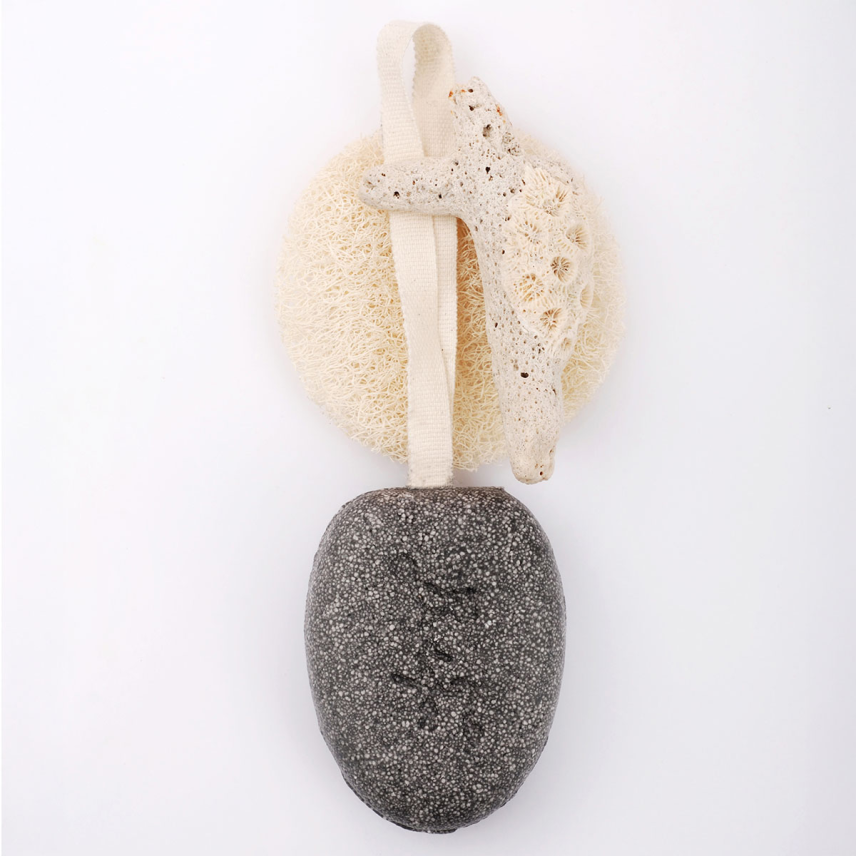 BadeFee Feste Dusche Vegan Meeresfrische mit Aktivkohle 85 g