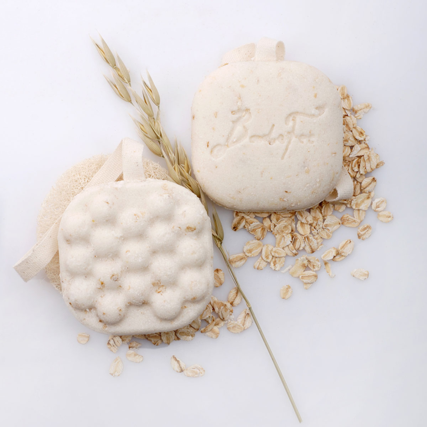 BadeFee Festes Peeling Vegan mit Haferflocken 85 g