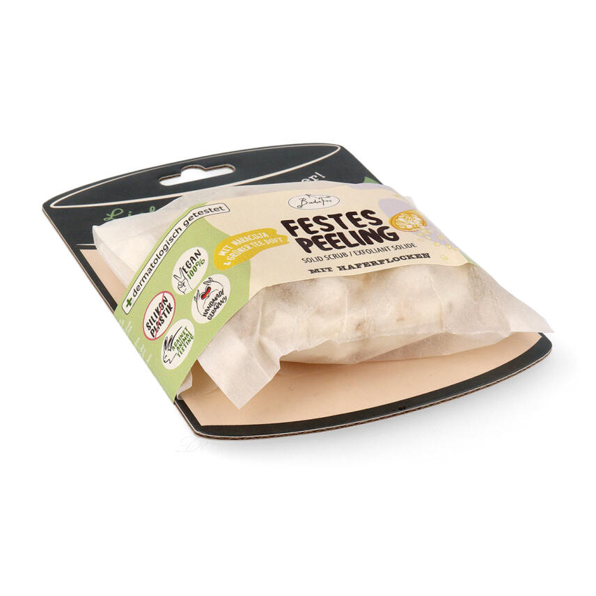 BadeFee Festes Peeling Vegan mit Haferflocken 85 g
