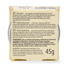 BadeFee Deocreme Bl&uuml;tenzart Vegan 45 g