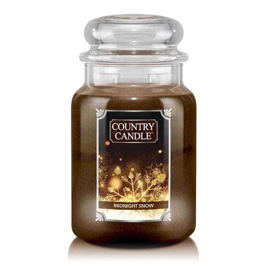 Country Candle Midnight Snow Gro&szlig;es Glas Duftkerze 680 g