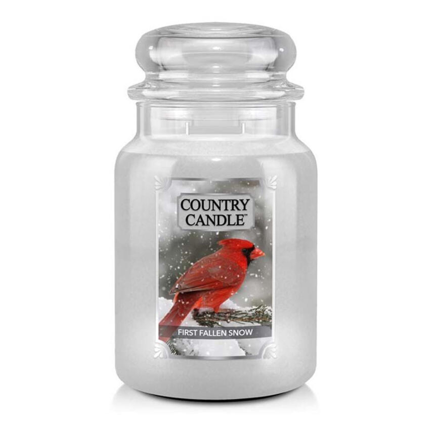 Country Candle First Fallen Snow Gro&szlig;es Glas Duftkerze 680 g