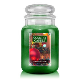 Country Candle Christmas Is Here Großes Glas...