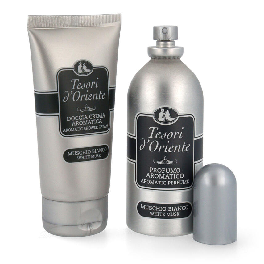 Tesori dOriente Muschio Bianco Geschenkset Parfum 100 ml &amp; Duschcreme 75 ml