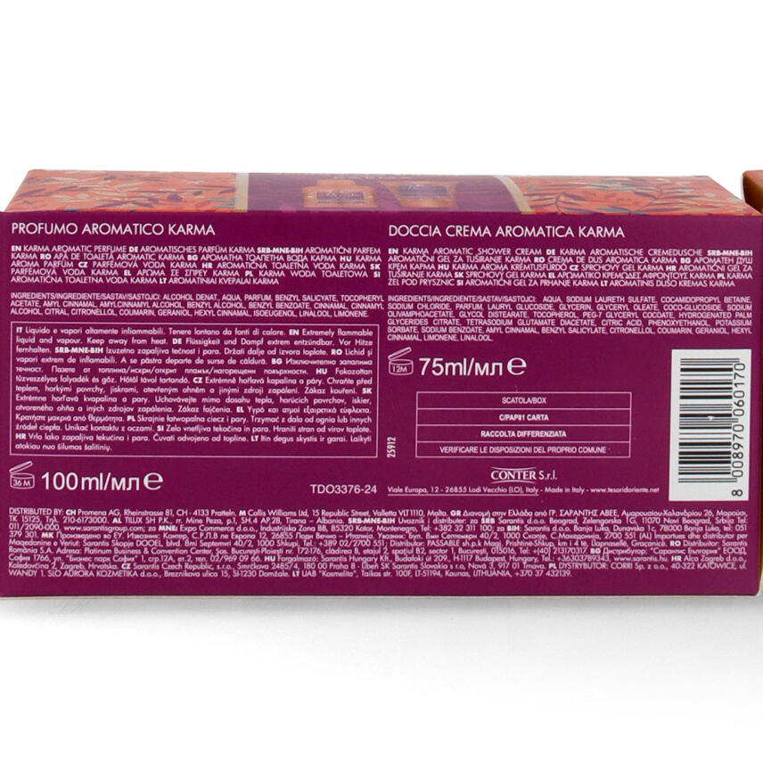 Tesori dOriente Karma Geschenkset Parfum 100 ml &amp; Dusche 75 ml