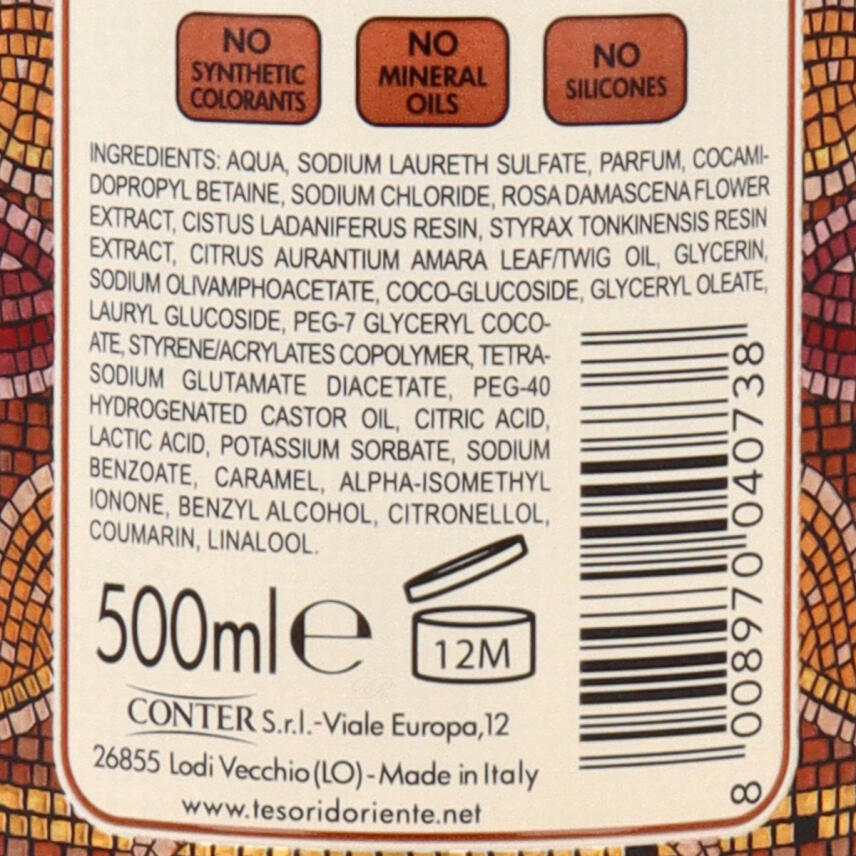 Tesori dOriente Byzantium Badecreme 500 ml - verbeult