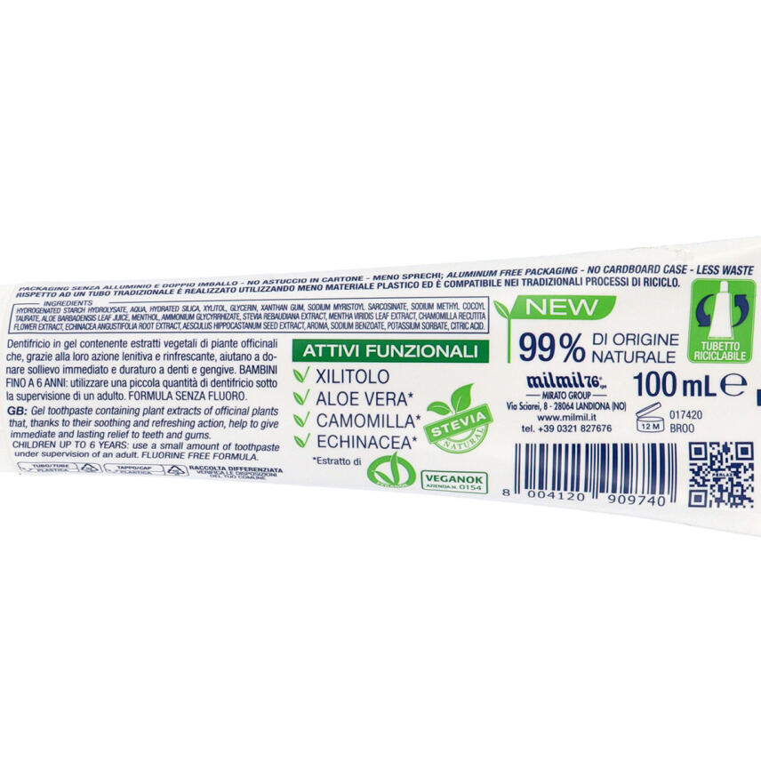 Perlax Nat&uuml;rliche Zahnpasta Sensitive Ice Gel 100 ml - ohne Fluorid