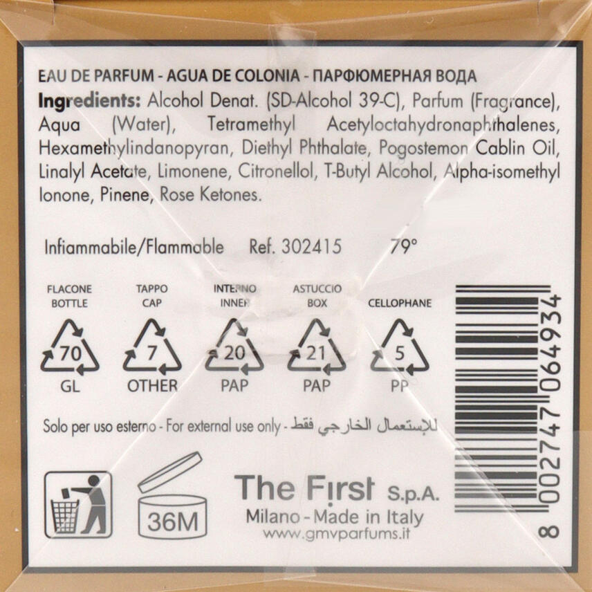 Gian Marco Venturi Intensement Eau de Parfum 50 ml