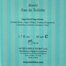 Acqua dellElba Bimbi Eau de Toilette 50 ml vapo