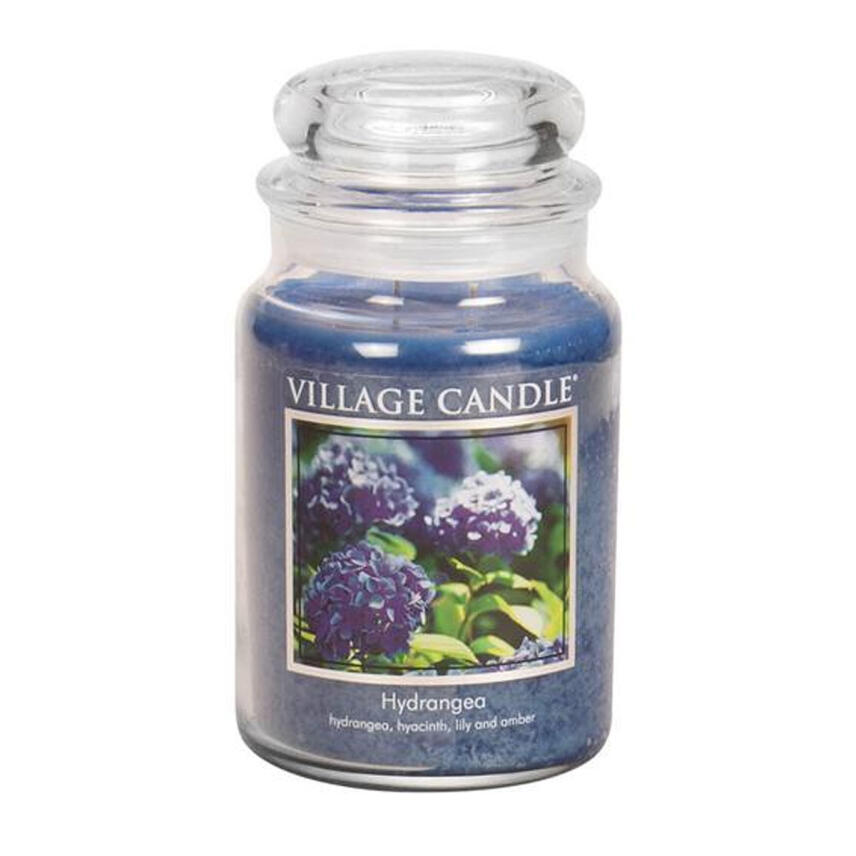 Village Candle Hydrangea Duftkerze Gro&szlig;es Glas 602 g