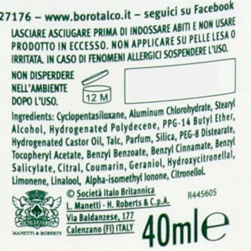 Borotalco Original Deostick 40 ml 