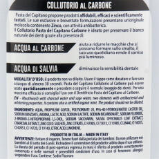 Pasta del Capitano Mundwasser mit Aktivkohle 400 ml