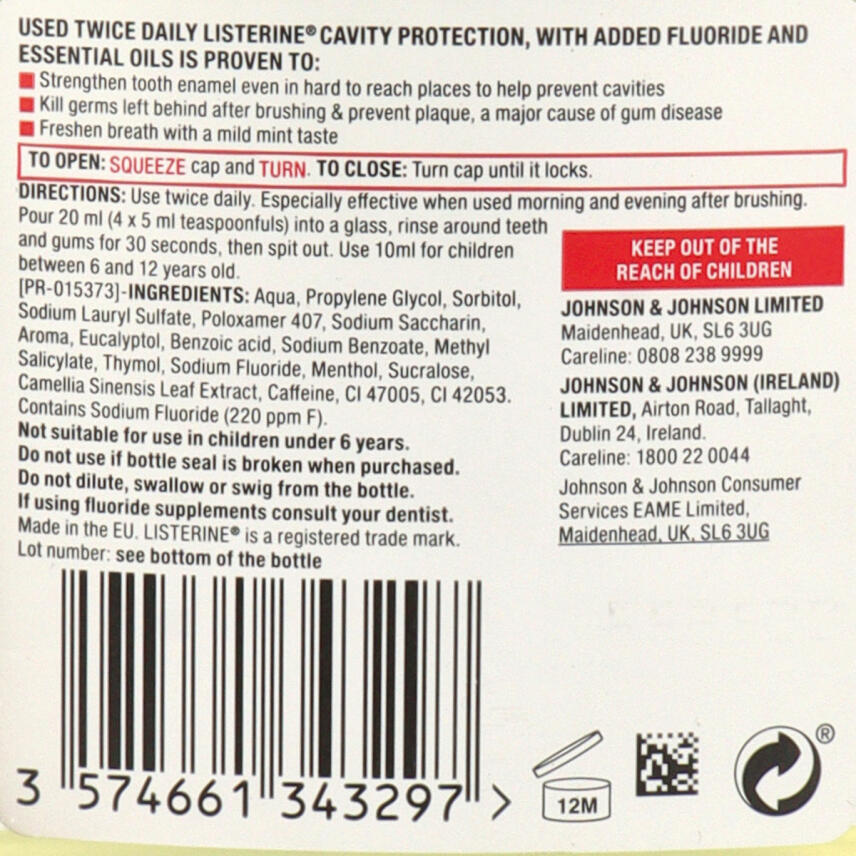 Listerine Cavity Protection Mundsp&uuml;lung 250ml