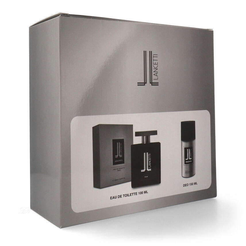 Lancetti Argento Silver Geschenkset Eau de Toilette Men 100 ml &amp; Deo 150 ml