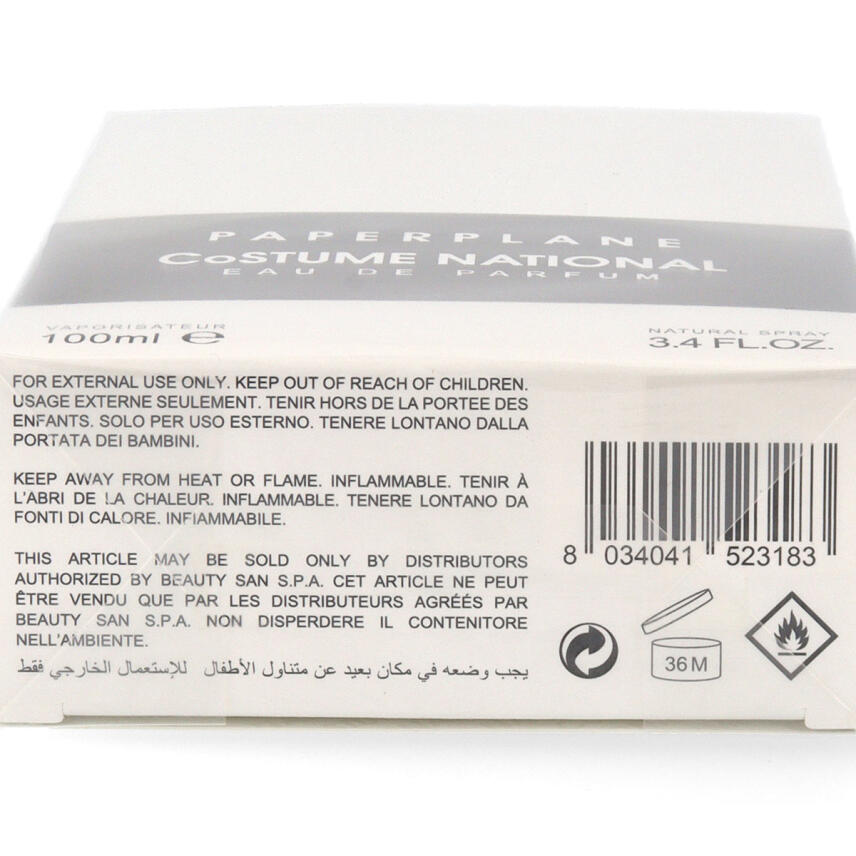 Costume National Paperplane Eau de Parfum 100 ml vapo