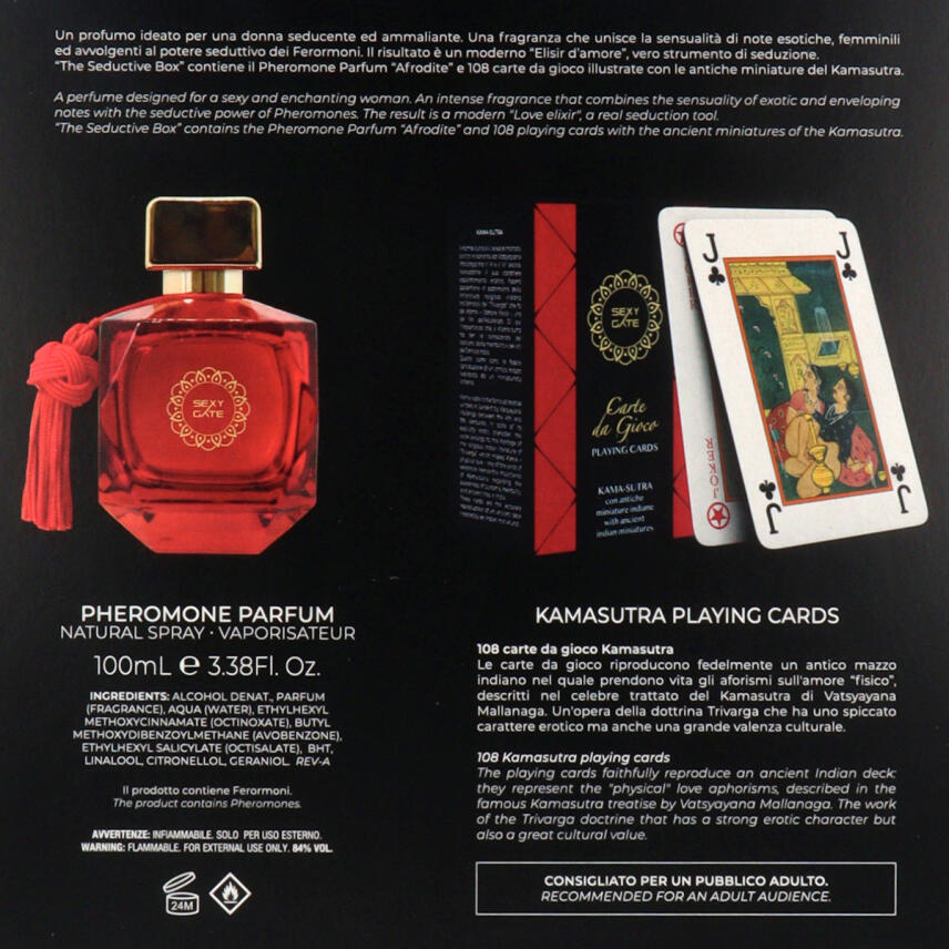 Sexy Gate Afrodite Pheromone Eau de Parfum 100 ml + Kamasutra Spielkarten