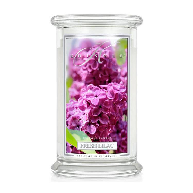 Kringle Candle Fresh Lilac Gro&szlig;es Glas Duftkerze 624 g