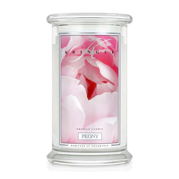 Kringle Candle Peony Gro&szlig;es Glas Duftkerze 624 g