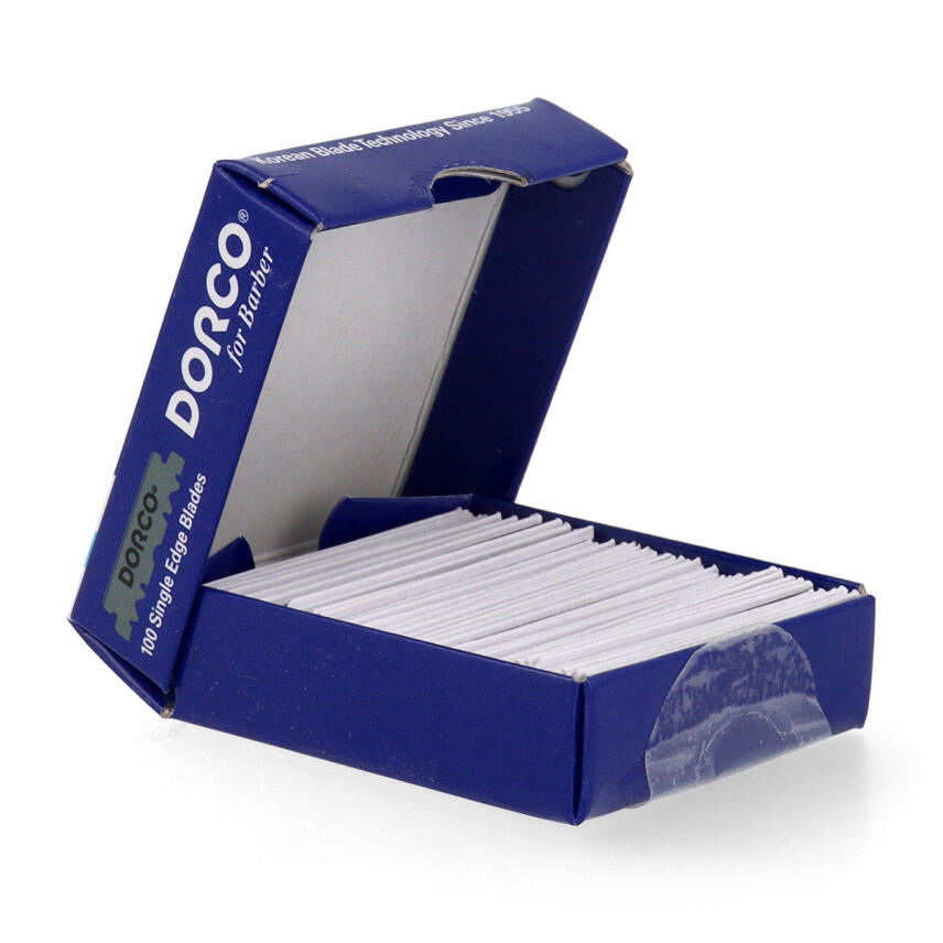 Dorco Stainless Blade Super Sharp Single Edge Rasierklingen Blue 100 St. Box