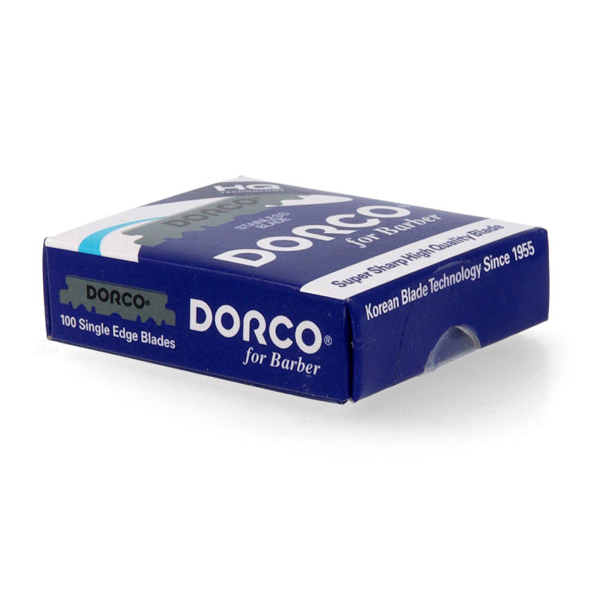 Dorco Stainless Blade Super Sharp Single Edge Rasierklingen Blue 100 St. Box