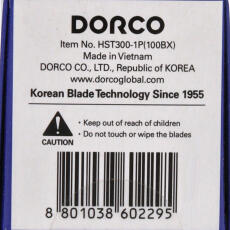 Dorco Stainless Blade Super Sharp Single Edge Rasierklingen Blue 100 St. Box