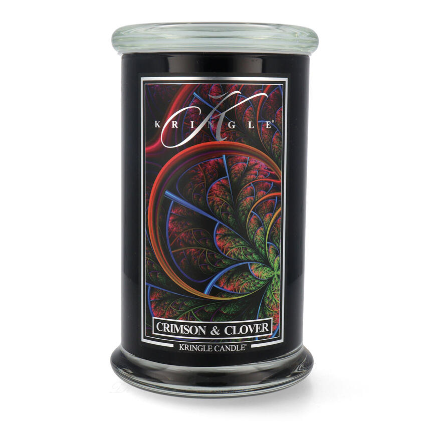 Kringle Candle Reserve Line Crimson &amp; Clover Gro&szlig;es Glas Duftkerze 624 g