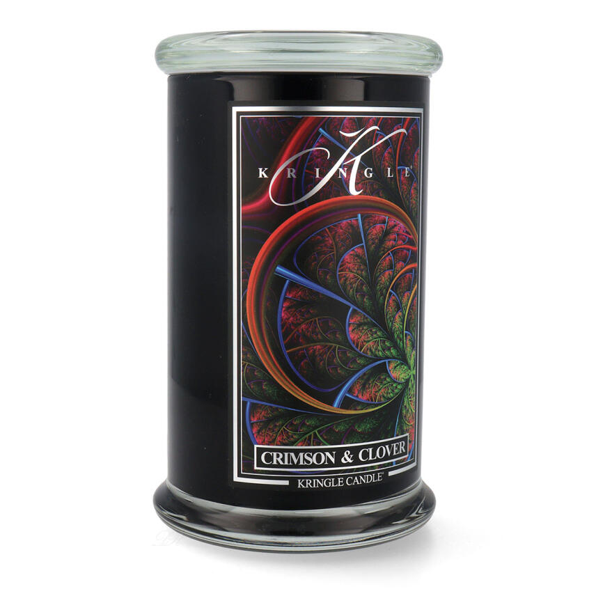 Kringle Candle Reserve Line Crimson &amp; Clover Gro&szlig;es Glas Duftkerze 624 g