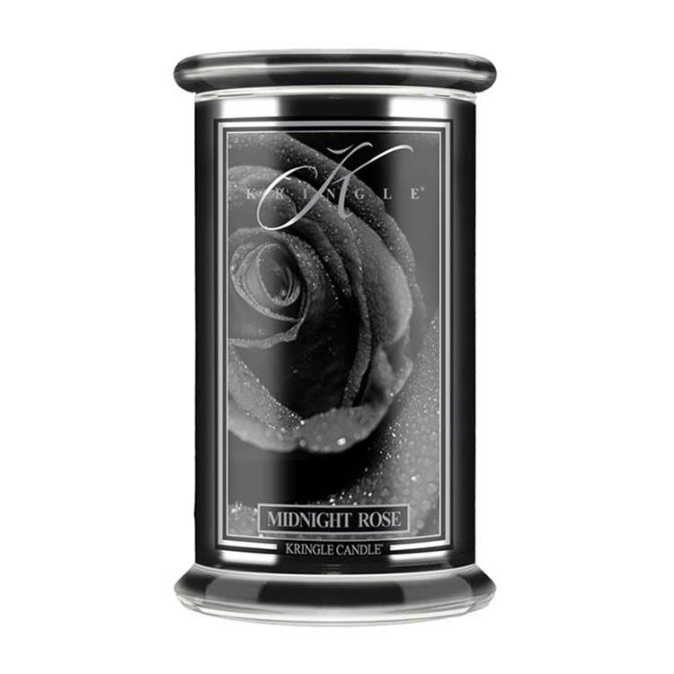 Kringle Candle Reserve Line Midnight Rose Gro&szlig;es Glas Duftkerze 624 g