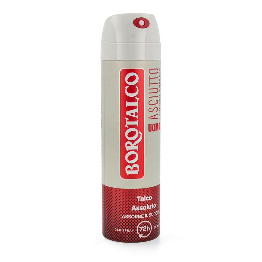 Borotalco Deo Asciutto Uomo Profumo di Ambrato 150 ml