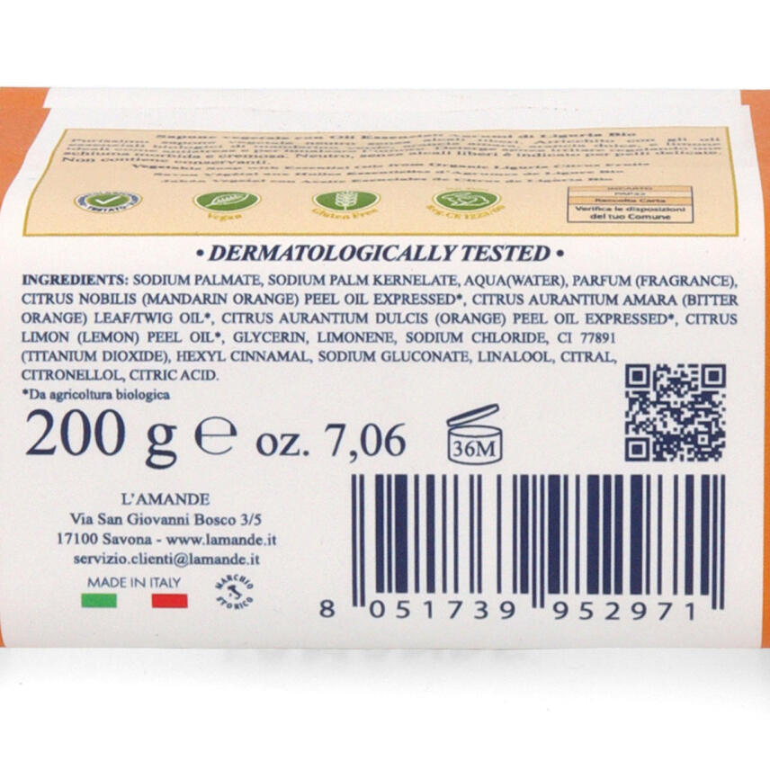 LAmande Agrumi di Liguria Bio Seife 200 g