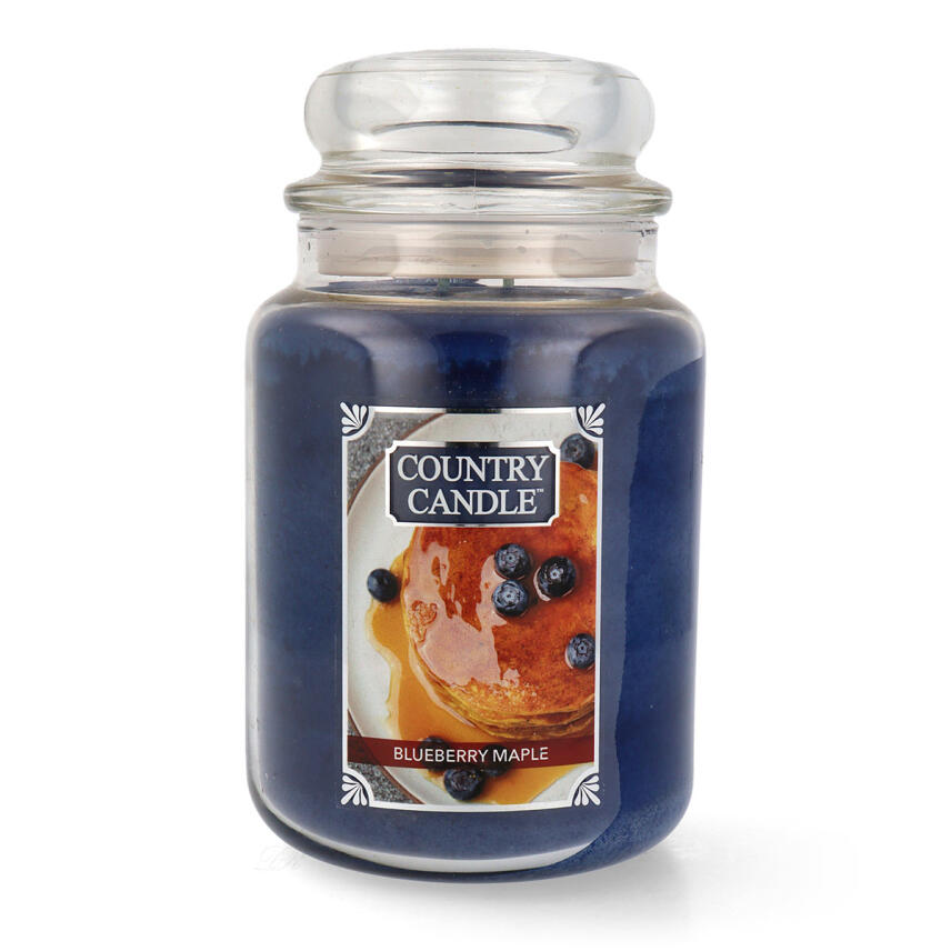 Country Candle Blueberry Maple Gro&szlig;es Glas Duftkerze 680 g