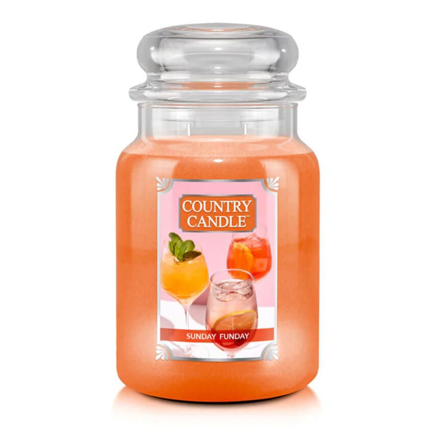 Country Candle Sunday Funday Gro&szlig;es Glas Duftkerze 680 g