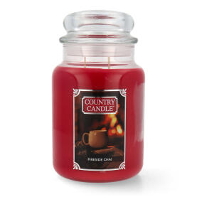 Country Candle Fireside Chai Großes Glas Duftkerze...