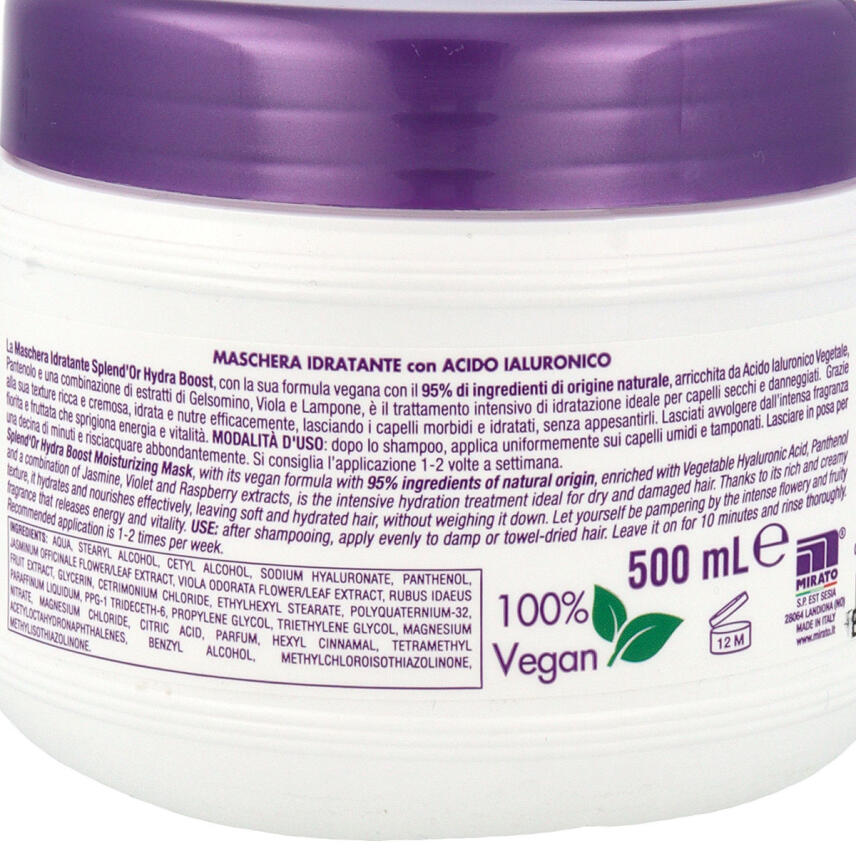 SplendOr Hydra Boost Haarmaske mit Hyalurons&auml;ure 500 ml