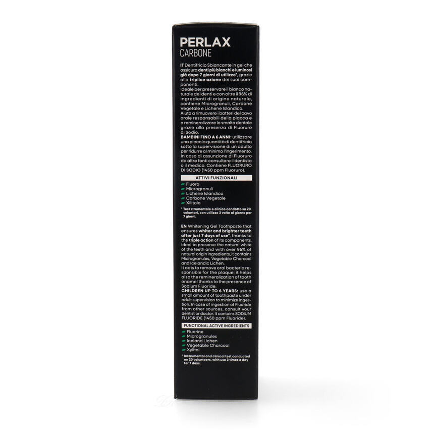 Perlax Nat&uuml;rliche Zahnpasta Carbone mit Aktivkohle 75 ml
