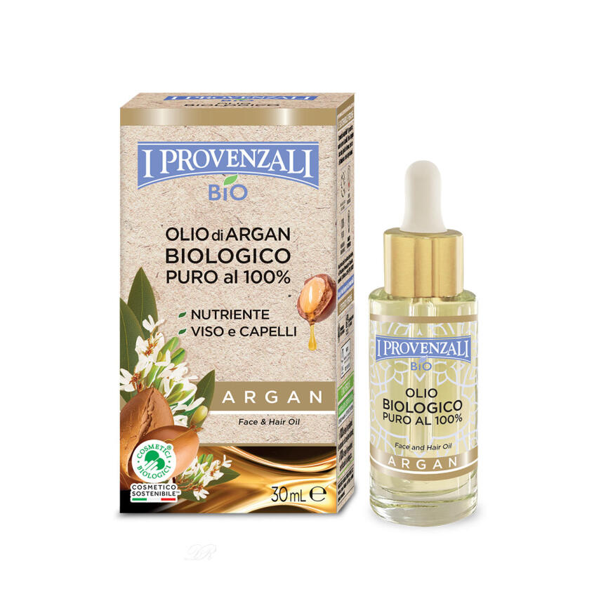 I Provenzali Bio 100% Reines Argan&ouml;l f&uuml;r Gesicht &amp; Haare 30 ml