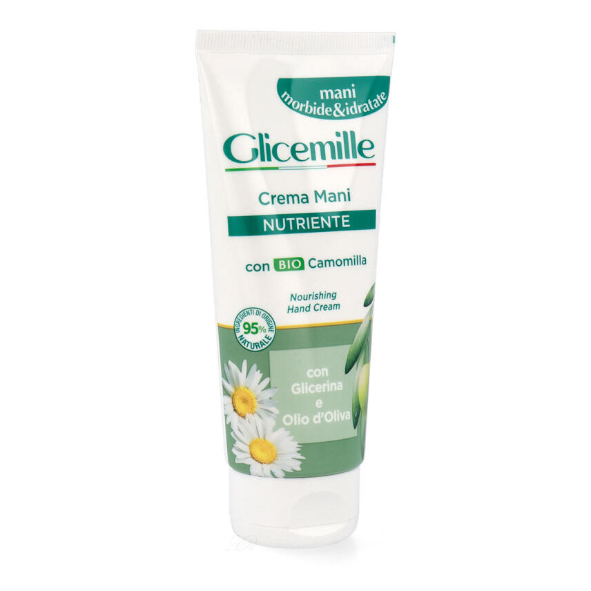 Glicemille Nutritive Handcreme mit Bio Kamille Glicerin und Oliven&ouml;l Tube 3x 100 ml
